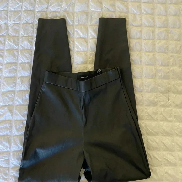 Vero Moda black high waist faux leather leggings - Picture 2 of 10